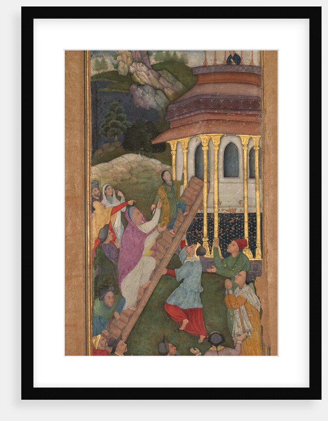 Mary ascends the stairs to the temple, from a Mir?at al-quds…, 1602-1604 by Unknown