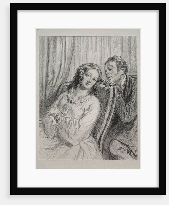 Masques et visages: Par-ci, par-la: Mame Beauminet, ta majeste…, 1857-58 by Paul Gavarni