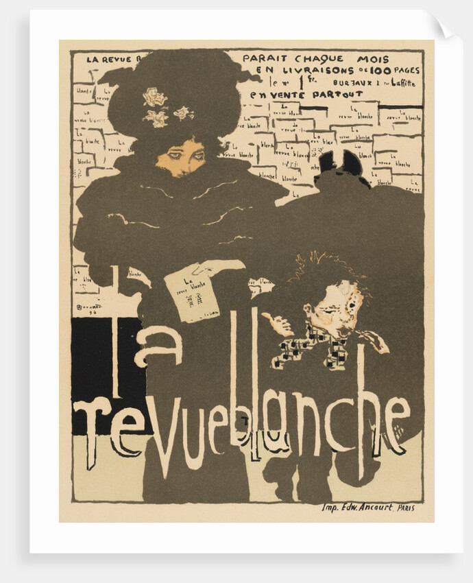 Masters of the Poster: Pl. 38, La Revue Blanche, 1894 by Pierre Bonnard; Ancourt