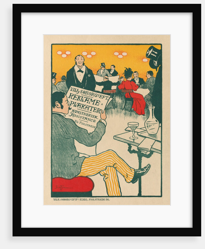Masters of the Poster: Poster for Exhibition of Artistic Posters of Wilhelm Söborg, c. 1895 by Paul Gustav Fischer; Soborg