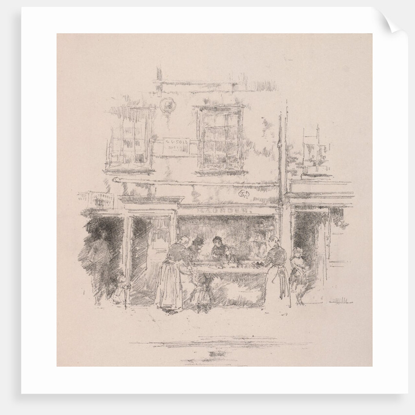 Maunder's Fish Shop, Chelsea, 1890 by James McNeill Whistler
