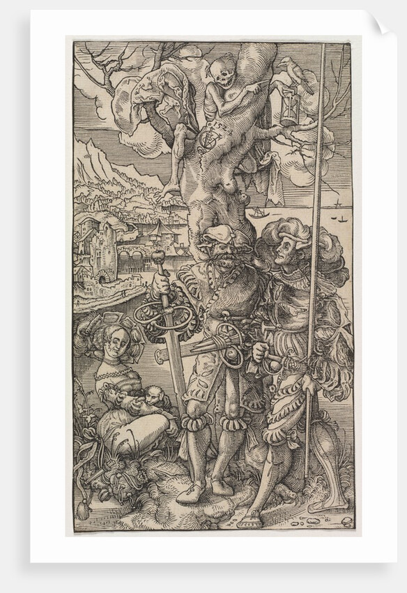 Mercenaries and A Woman with Death in a Tree, 1524 by Urs I Graf