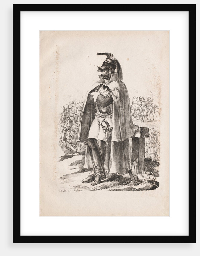 Military Costumes: Cavalry Man, 1814-1818 by Nicolas Toussaint Charlet