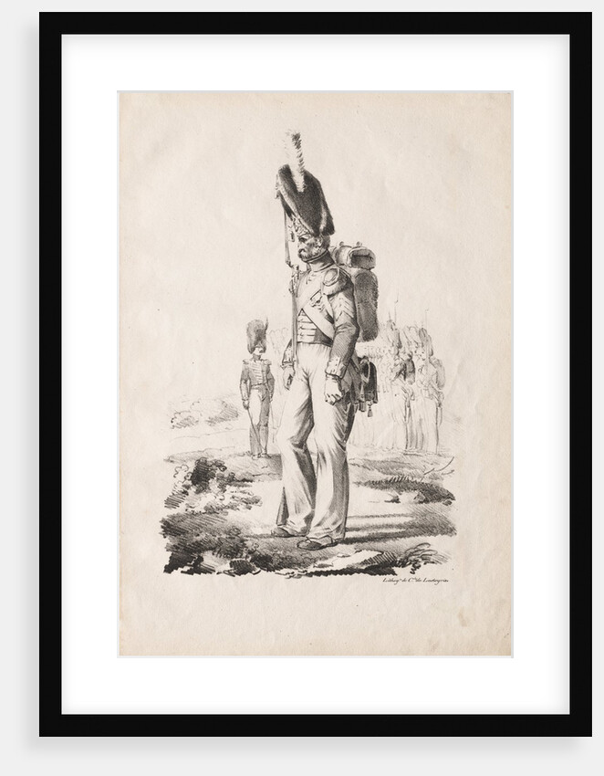 Military Costumes: Infantry Sargent, 1817-18 by Nicolas Toussaint Charlet