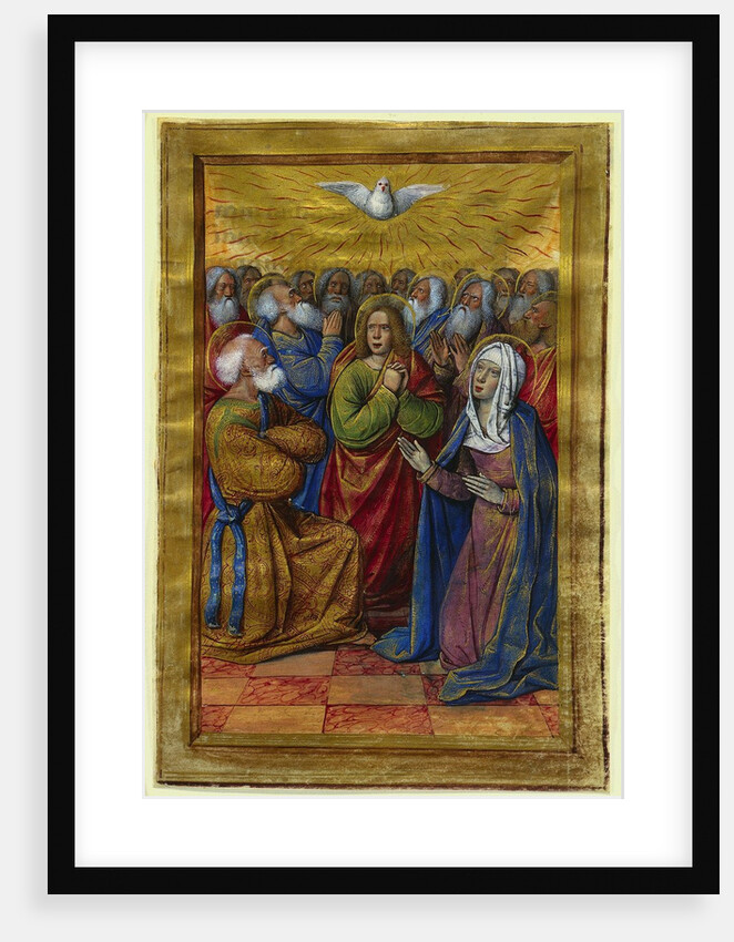 Miniature from a Book of Hours: The Pentecost, c. 1500 by Jean Poyet