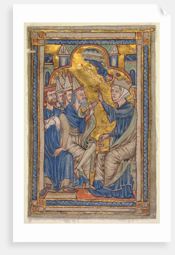Miniature from a Compendium of Saints Lives: Saint Catherine of Alexandria…, c. 1200-1210 by Unknown
