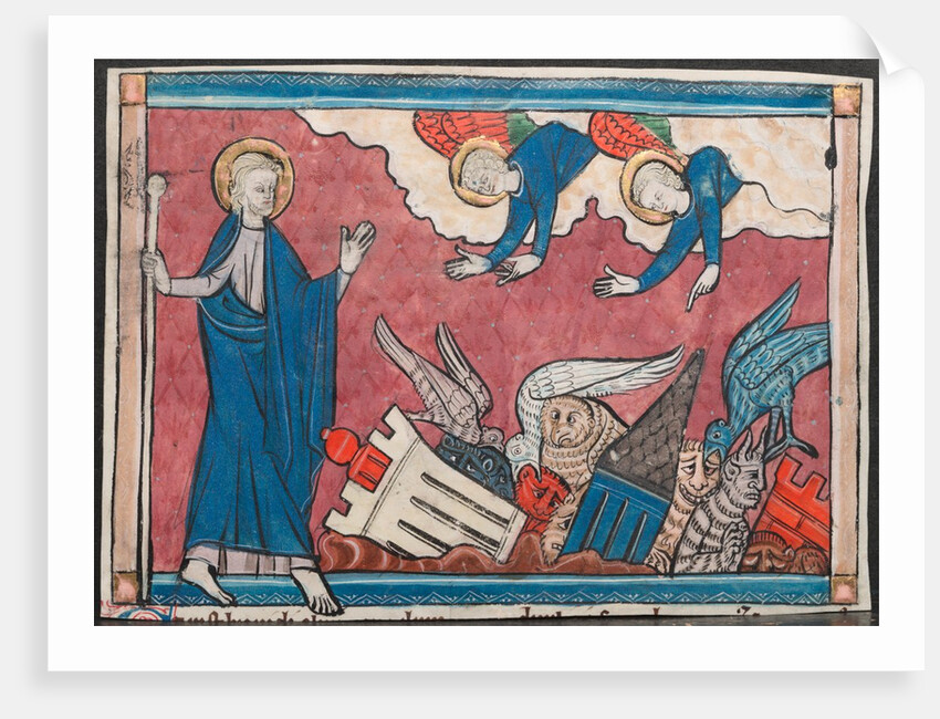 Miniature from a Manuscript of the Apocalypse: The Fall of Babylon, c. 1295 by Unknown