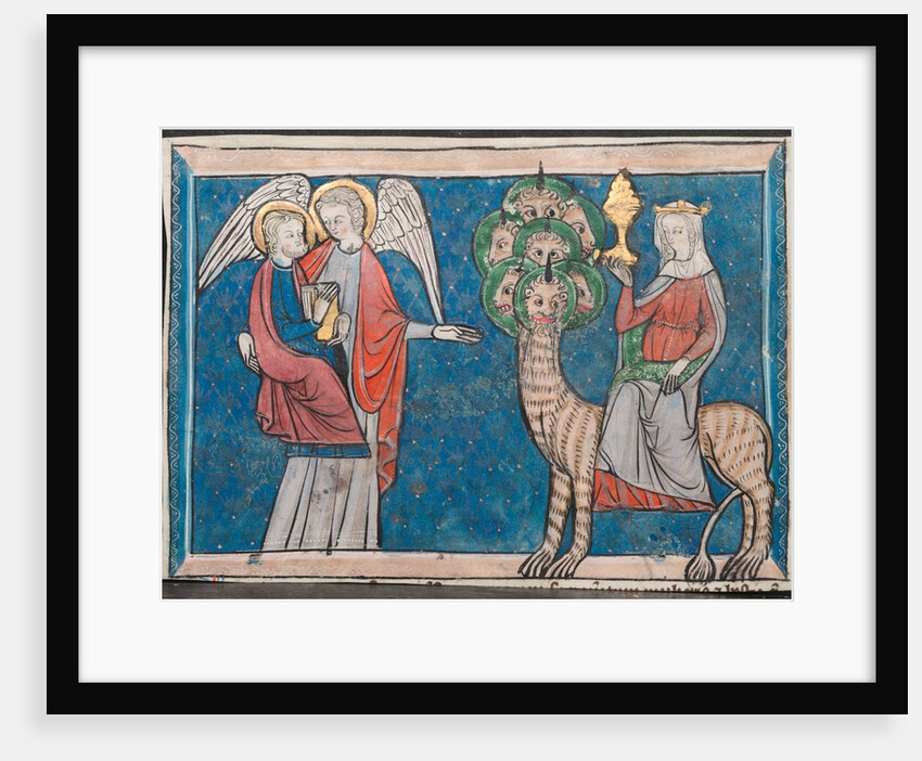 Miniature from a Manuscript of the Apocalypse: The Woman upon the Scarlet Beast, c. 1295 by Unknown