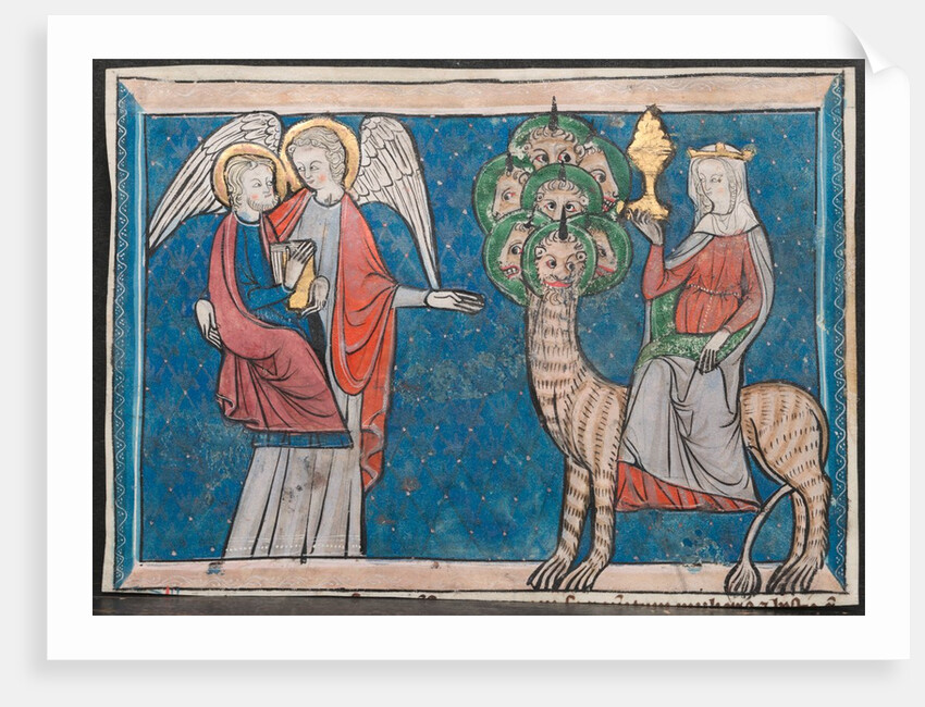Miniature from a Manuscript of the Apocalypse: The Woman upon the Scarlet Beast, c. 1295 by Unknown