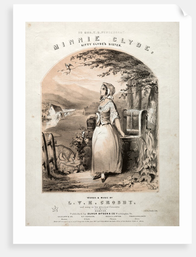 Minnie Clyde - Sheet Music Cover by Winslow Homer