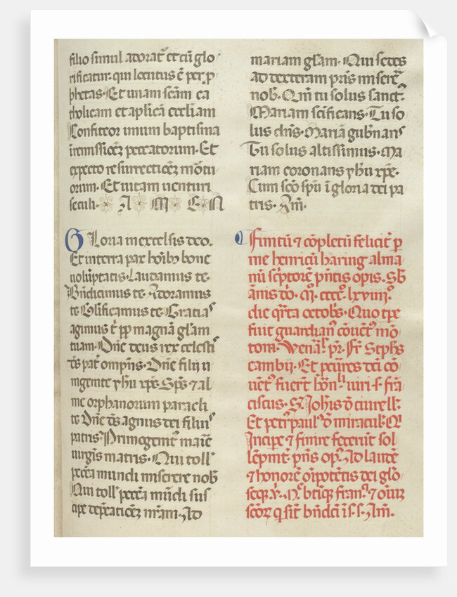 Missale: Folio 400: Colophon, 1469 by Bartolommeo Caporali