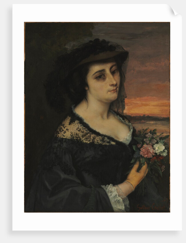 Mme L…, 1863 by Gustave Courbet