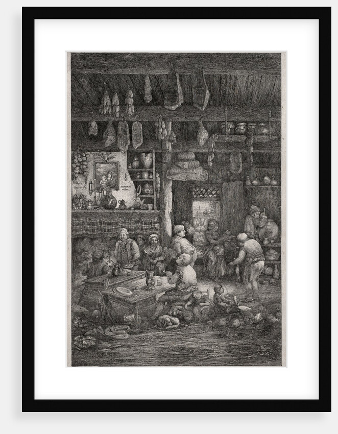 Moldavian Interior, 1856 by Rodolphe Bresdin