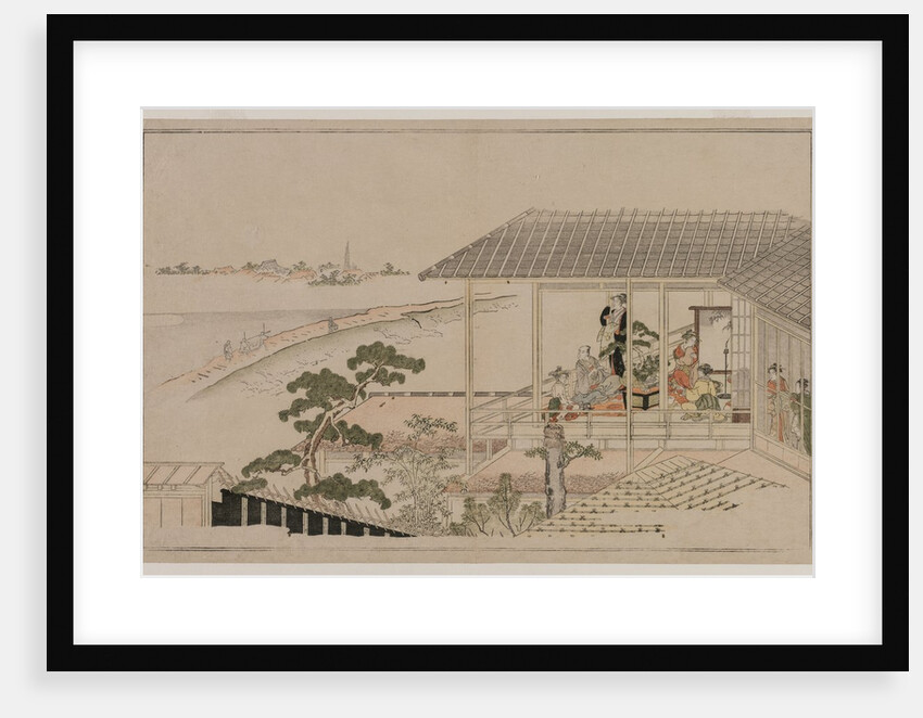 Moonrise Over the Nihon Embankment and the Yoshiwara, 1790 by Kitagawa Utamaro