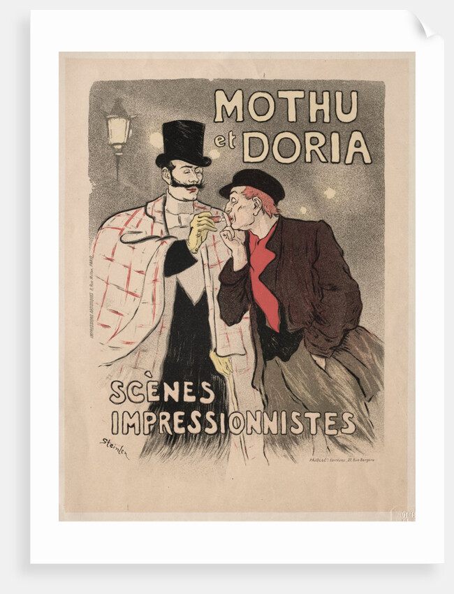 Mothu et Doria - Scènes impressionistes, 1893 by Théophile Alexandre Steinlen