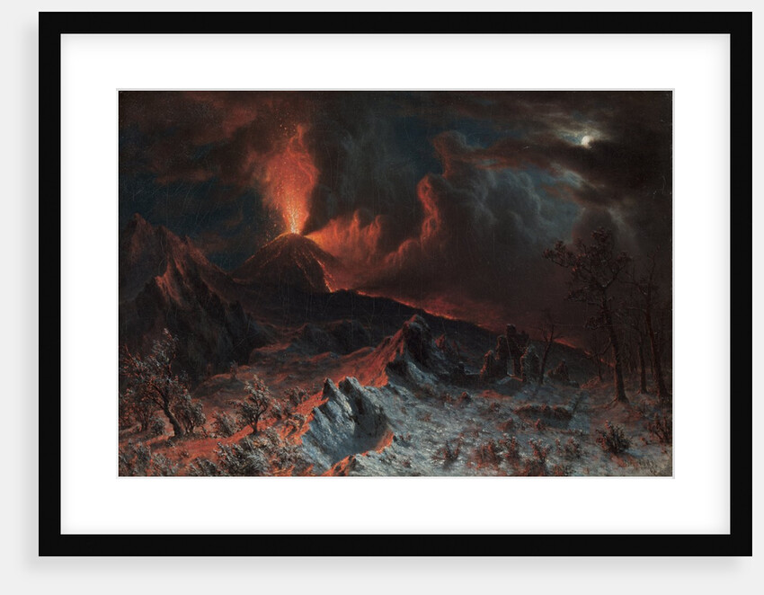 Mount Vesuvius at Midnight, 1868 by Albert Bierstadt