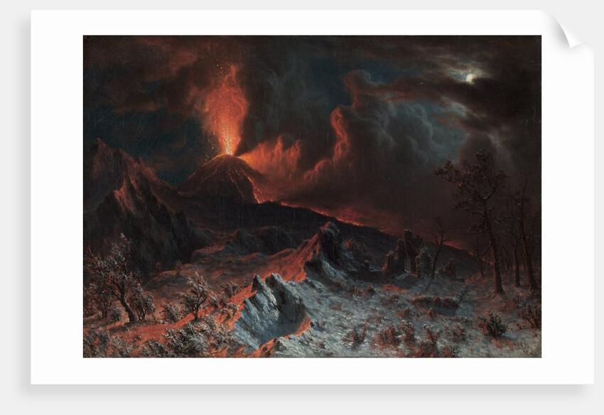 Mount Vesuvius at Midnight, 1868 by Albert Bierstadt