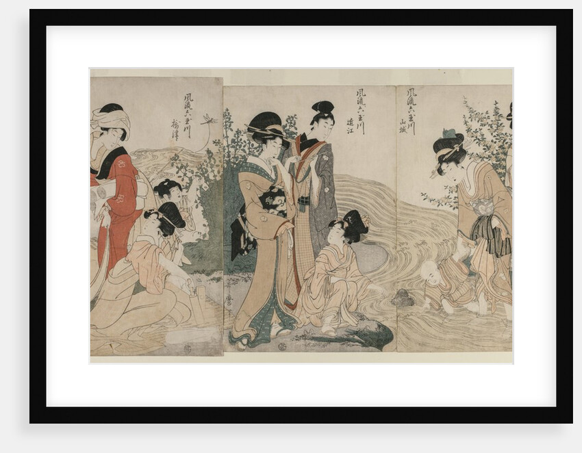 Musashi, Omi, Yamashiro, and Settsu Provinces …, c. 1804 by Kitagawa Utamaro