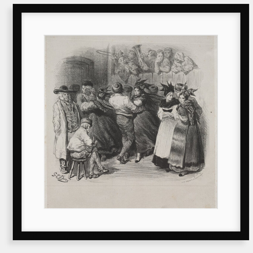 Musical Works of Ernest Doré: Souvenir of Alsace, Alsatian Dance - Title Page by Gustave Doré