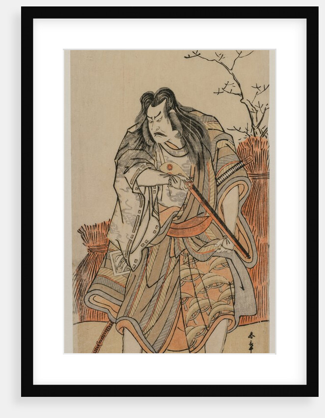 Nakajima Kanzaemon as a Lord Disguised as a Hunter with a Rifle, c. early 1780s by Katsukawa Shunsho
