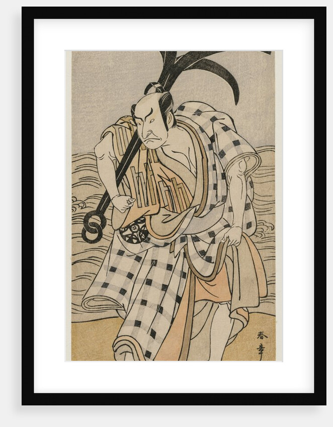 Nakamura Nakazo I as a Townsman Holding an Anchor, c. 1780 by Katsukawa Shunsho