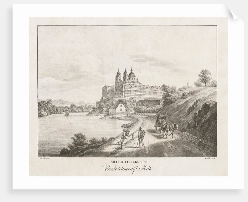 Nieder-oesterreich, Benedictinerstift Melk, 1819 by Jakob Alt