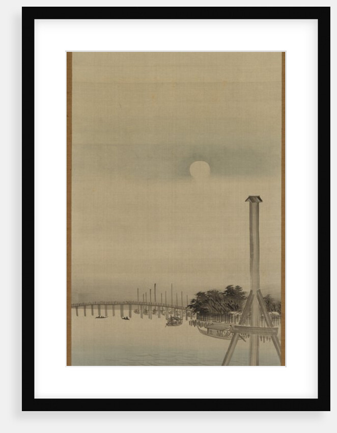 Night Scene on the Sumida River, 1800s by Ando Hiroshige