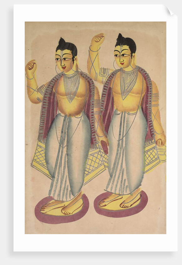 Nitai and Gaur, 1800s by Unknown