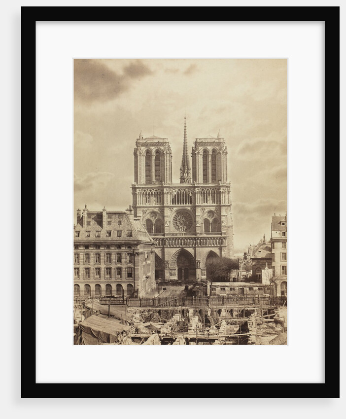 Notre Dame de Paris, early 1860s by Charles Soulier