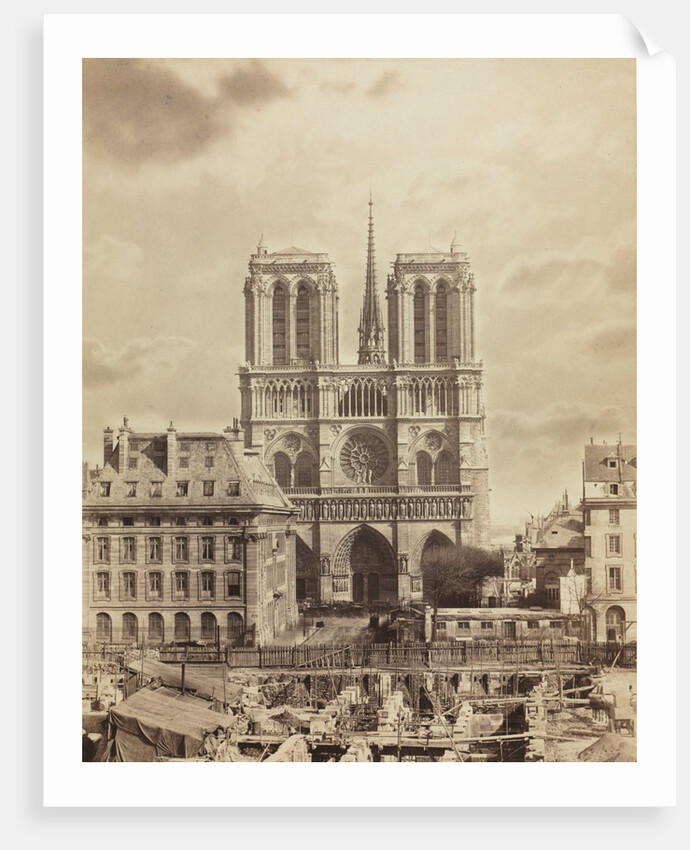 Notre Dame de Paris, early 1860s by Charles Soulier