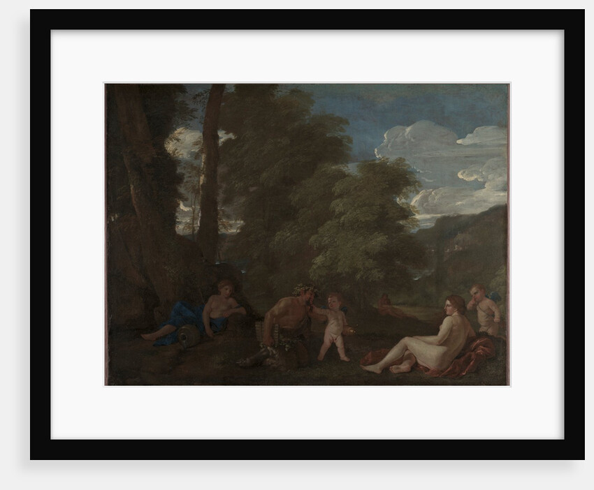 Nymphs and a Satyr, c. 1625-1627 by Nicolas Poussin