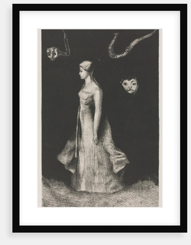 Obsession, 1894 by Printer: Monrocq; Odilon Redon