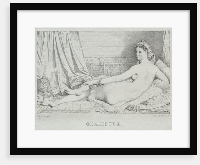 Odalisque, 1825 by Jean-Auguste-Dominique Ingres