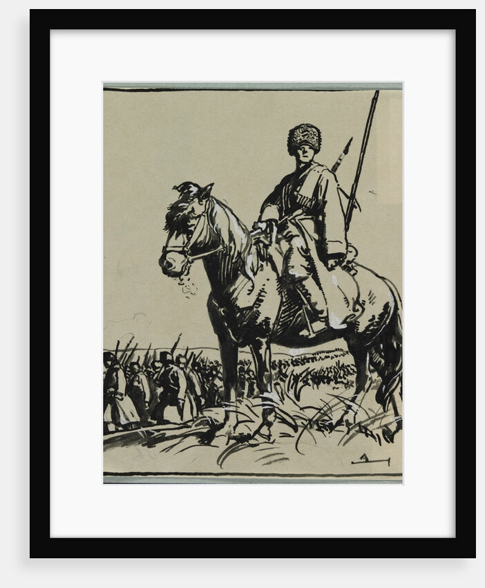 Officier de Cosaques, 1914 by Auguste Louis Lepère