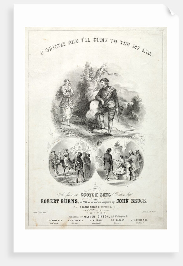 Oh Whistle and Ill Come to you, My Lad - Sheet Music Cover by Winslow Homer
