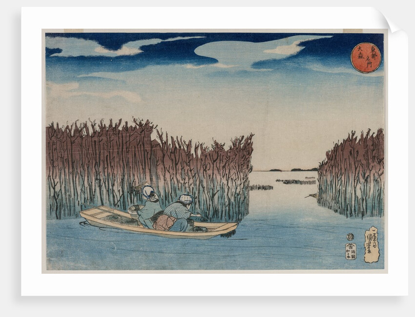 Omori, from the series Famous Places in the Eastern Capital, early 1830s by Utagawa Kuniyoshi
