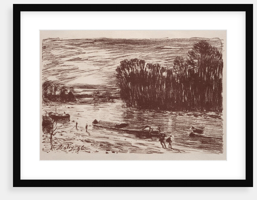 On the Banks of the Loing, 1896 by Alfred Sisley