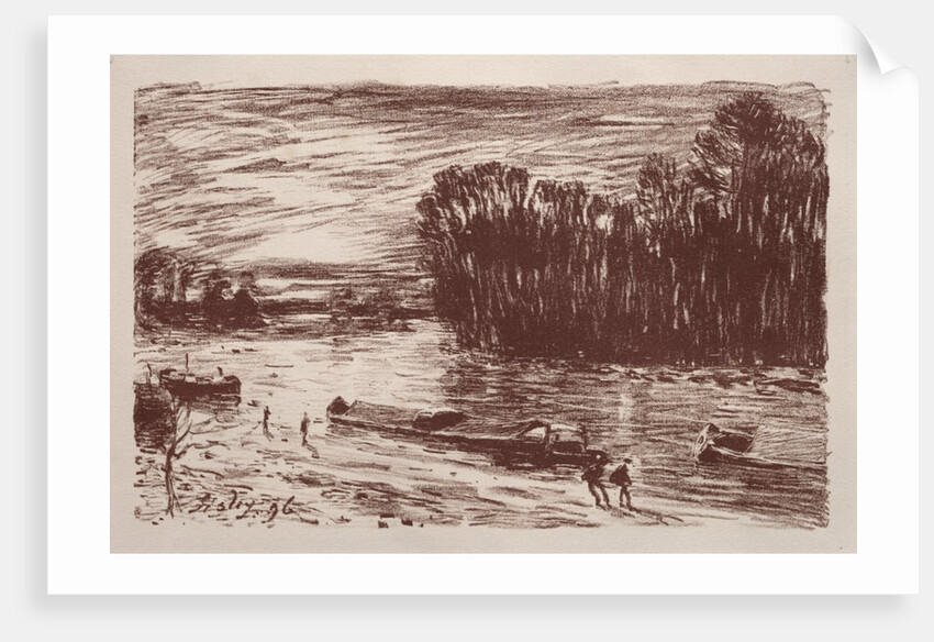 On the Banks of the Loing, 1896 by Alfred Sisley