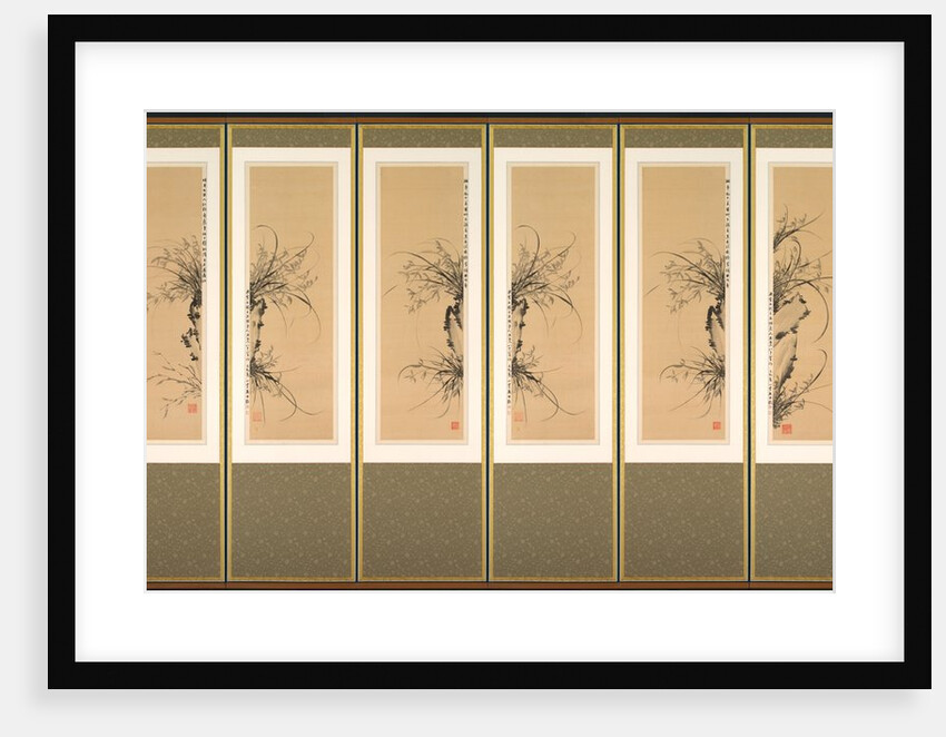 Orchids and Rocks, 1897-98 by Yi Ha-eung