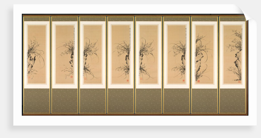 Orchids and Rocks, 1897-98 by Yi Ha-eung