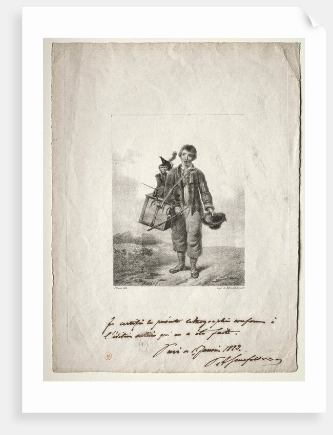 Organ-Grinder Boy by Alois Senefelder