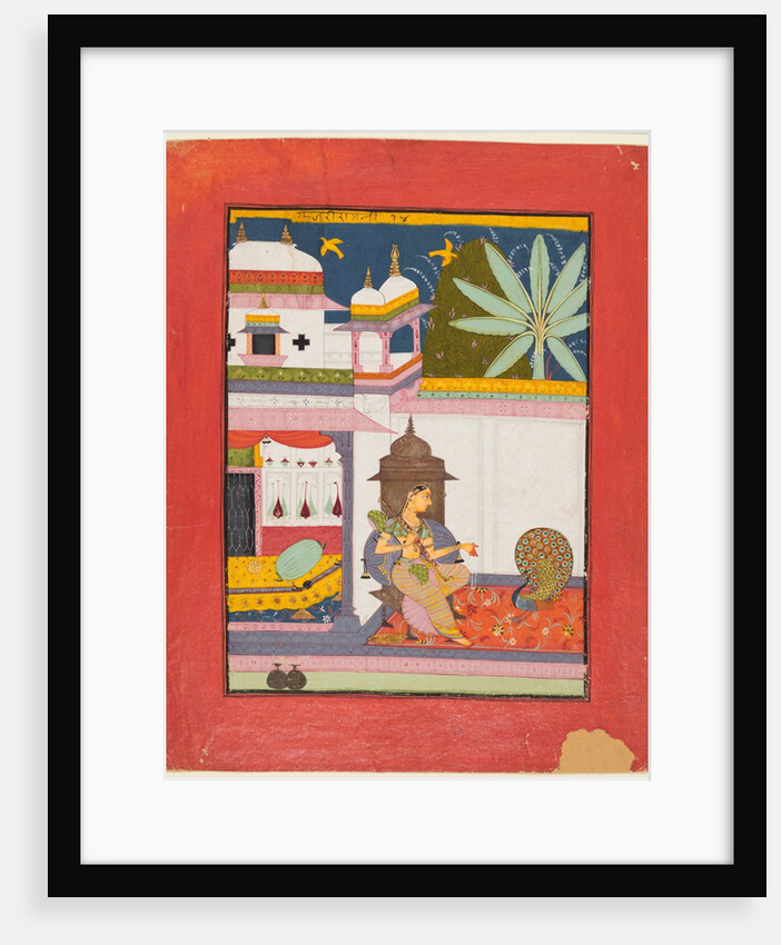 Page from a Ragamala series: Gujari Ragini, c. 1680 by Unknown