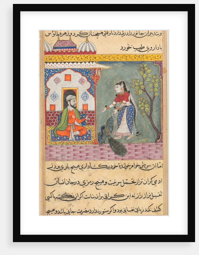 Page from Tales of a Parrot: Nineteenth night: The Brahman?s wife…, c. 1560 by Unknown