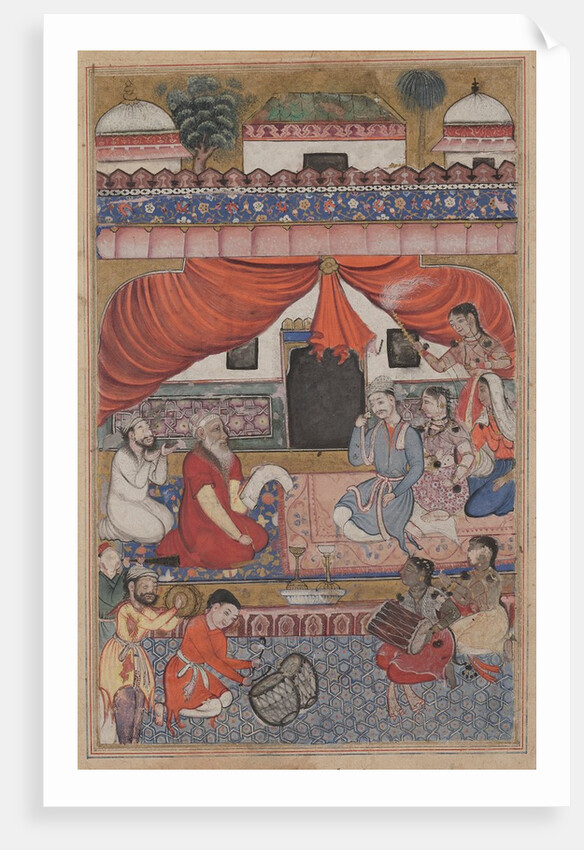 Page from Tales of a Parrot: Thirty-third night: Preparation for the marriage…, c. 156 by Unknown