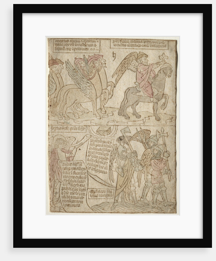 page from the Apocalypse, 1400s by Anonymous