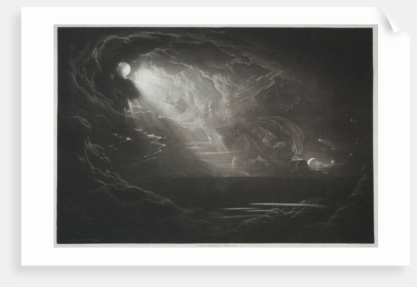 Paradise Lost: The Creation of Light, 1824 by John Martin
