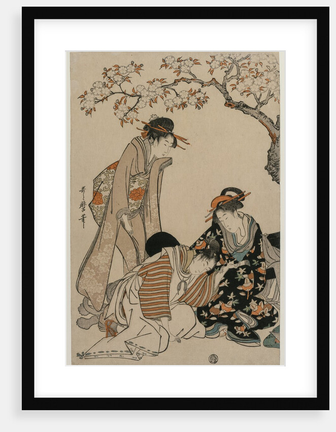 Parody of an Imperial Carriage Scene, c. 1798 by Kitagawa Utamaro