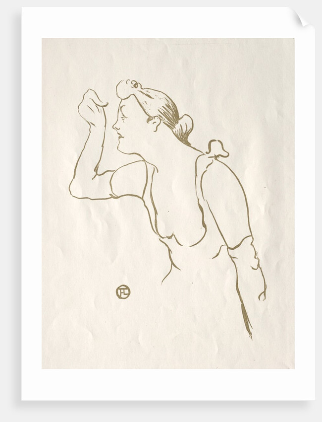 Paula Brébion, 1893 by Henri de Toulouse-Lautrec