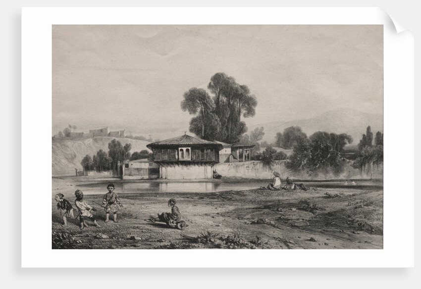 Pavilion at the Edge of a River by Alexandre-Gabriel Decamps