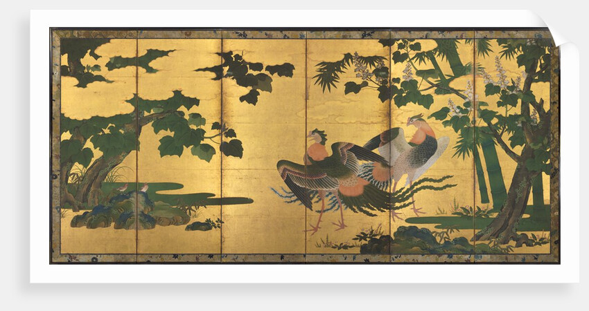 Peafowl and Phoenixes, late 1500s by Tosa Mitsuyoshi (attributed to)